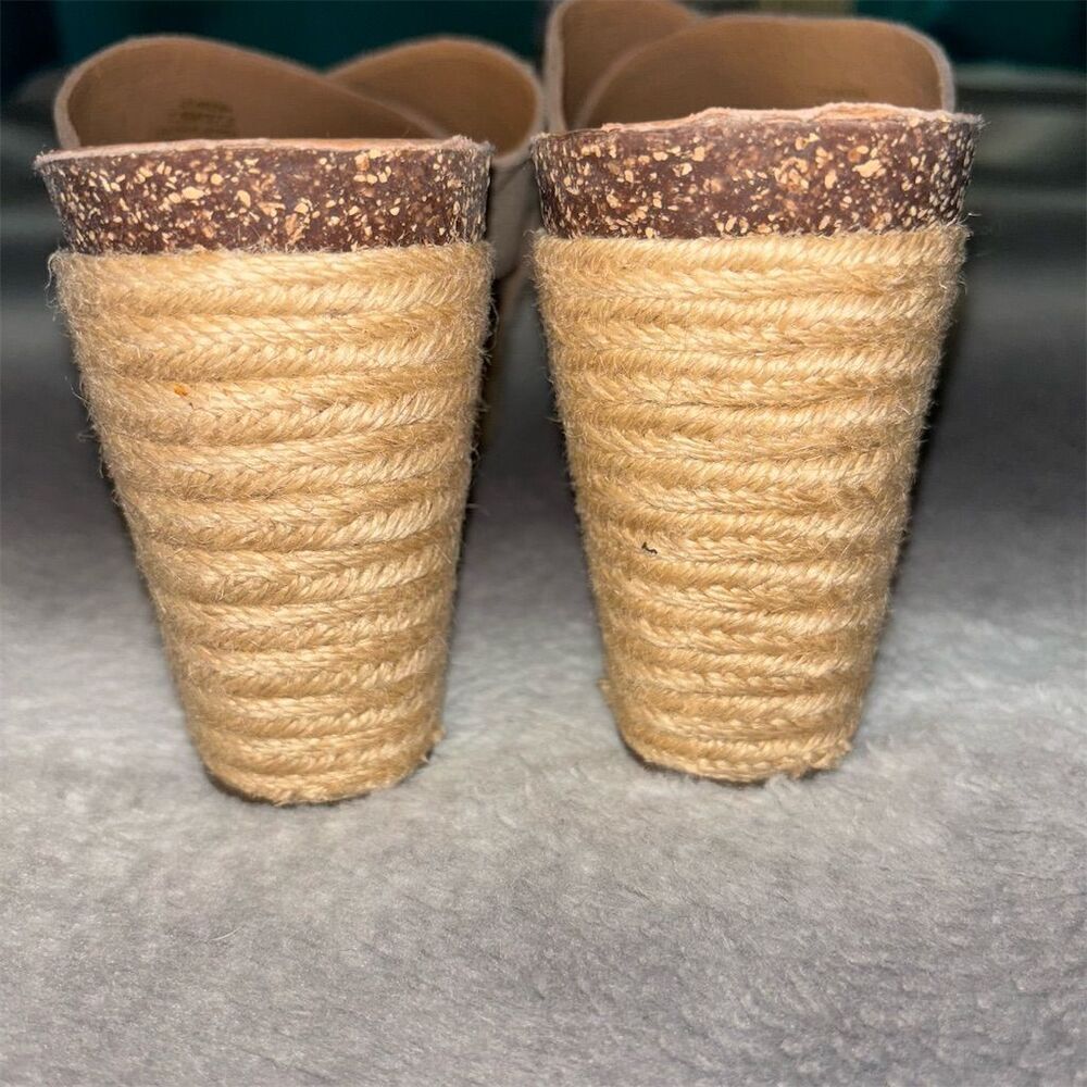 Lucky Brand Women's Neeka Taupe Slide Wedge Sandals Size 7.5M - Picture 11 of 16